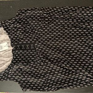 Torrid Black and White Floral tank